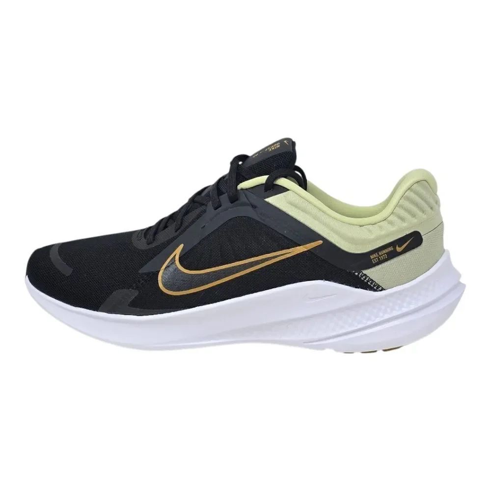 Nike Mens Quest 5 Black Olive Bronzine Sneakers Running Shoes DD0204 301